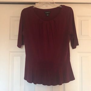 Burgundy blouse